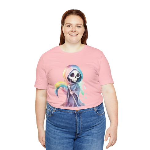 Cute Colorful Reaper - Short Sleeve Tee